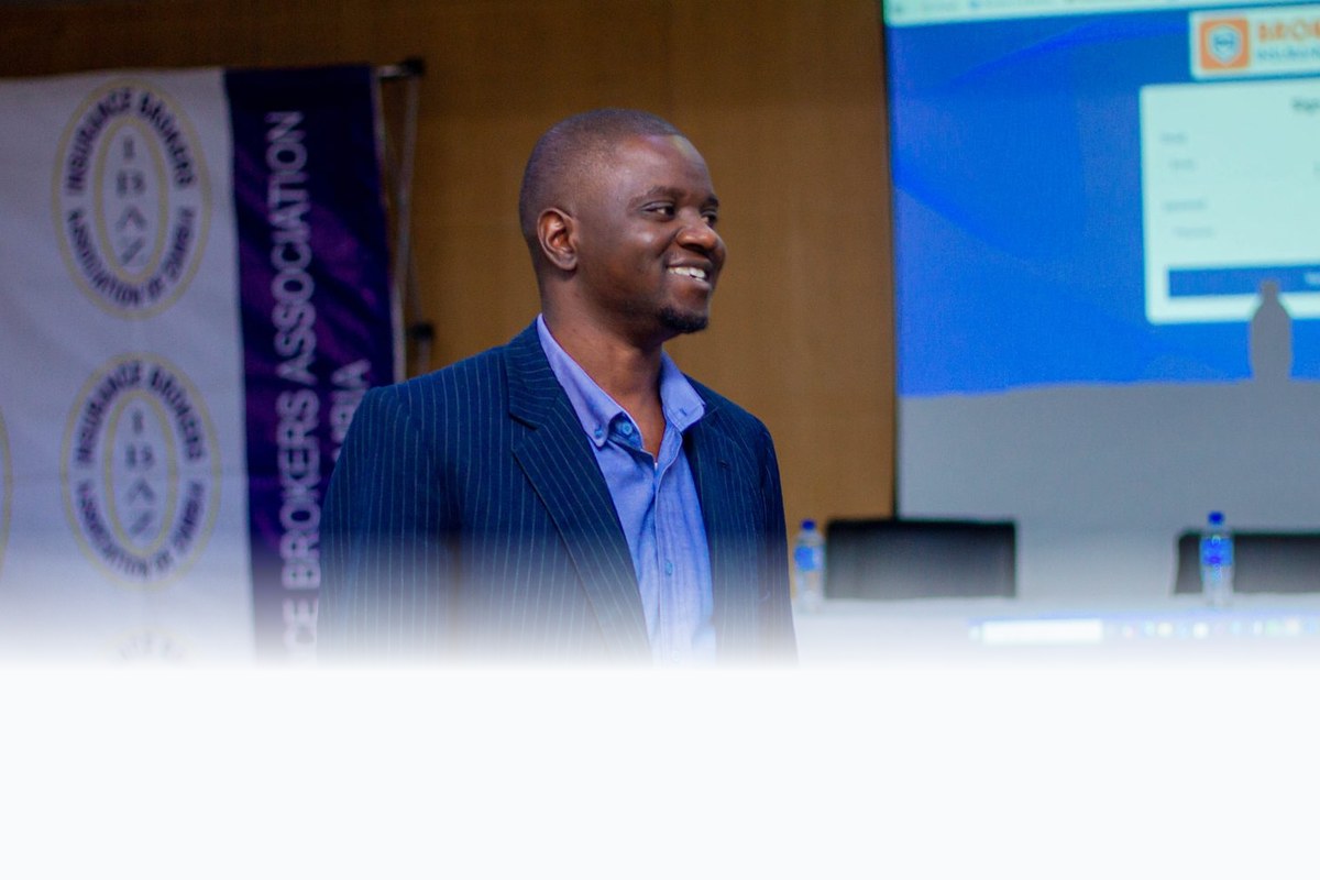 SIIS presenting the Brokerease broker management system at the Digital Brokers Forum in Lusaka
