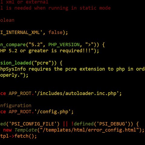 Source code on screen representing custom web development at SIIS